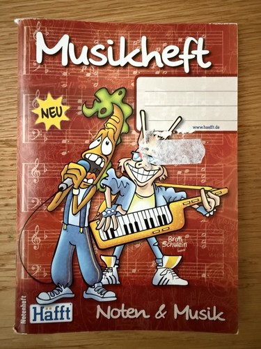 Musik haefft kladde notenheft - kladde,